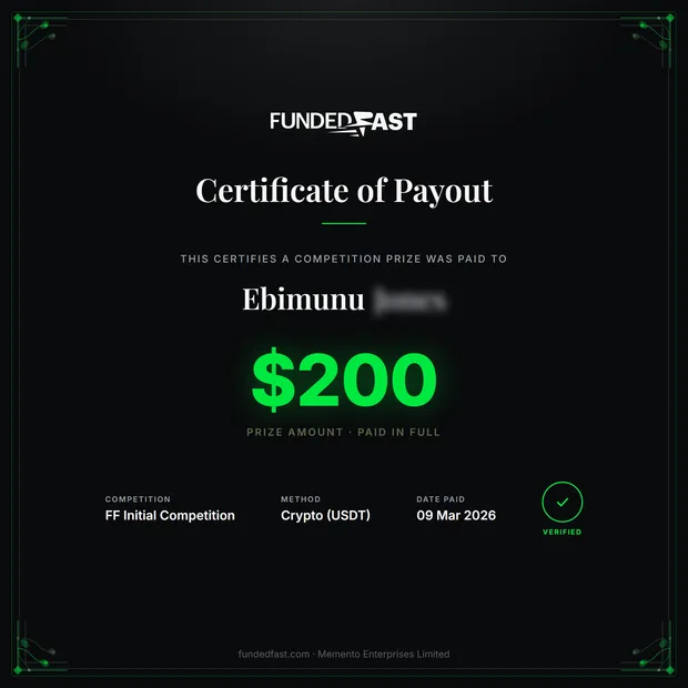 FF Initial Competition payout of $200 to Ebimunu