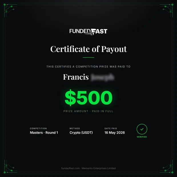 Masters · Round 1 payout of $500 to Francis