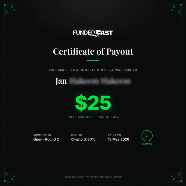 Open · Round 2 payout of $25 to Jan