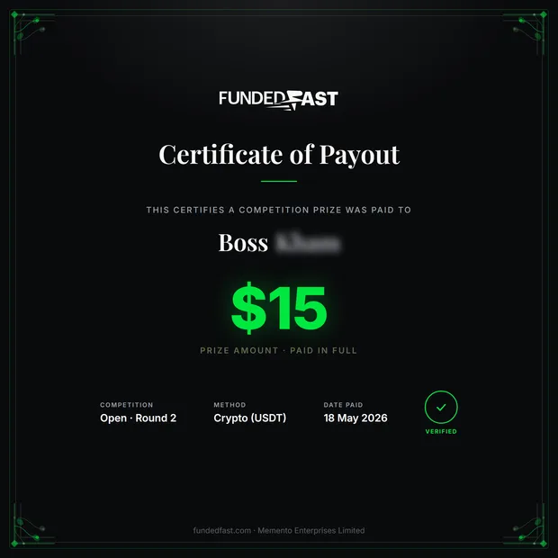 Open · Round 2 payout of $15 to Boss