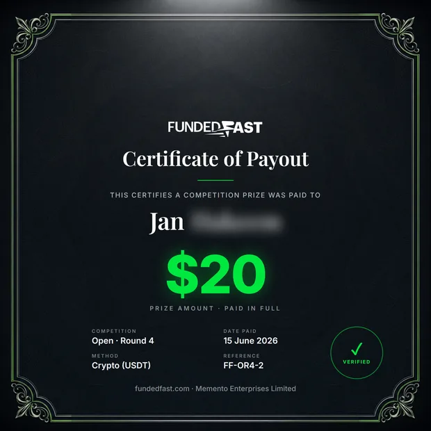 Open · Round 4 payout of $20 to Jan